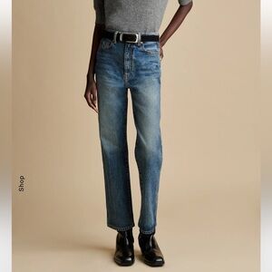 Khaite - ABIGAIL STRETCH JEAN - COLUMBIA - Size 24 - NWT